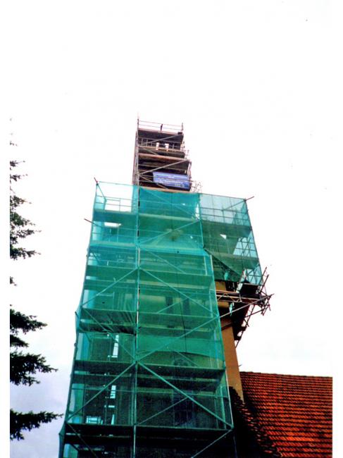 Sanierung Kirchturm an der Evangelischen Jakobskirche